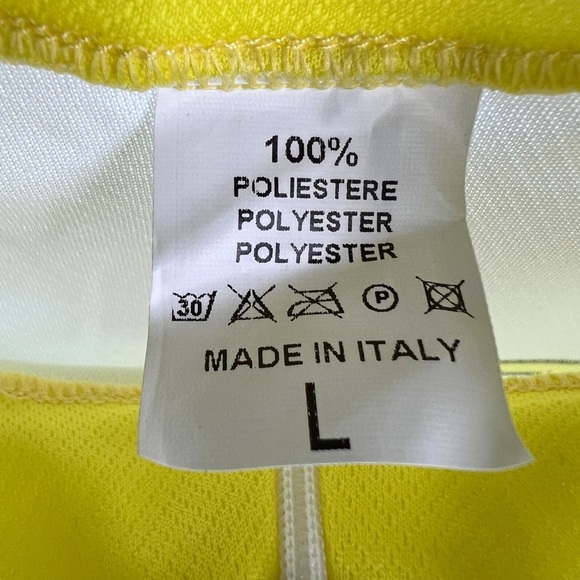 Dialto Cycling Jersey Mens Size L Yellow White Black - Picture 9 of 11